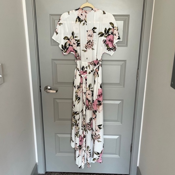 Floral Dynamite Wrap Tie Dress Midi - Picture 8 of 12